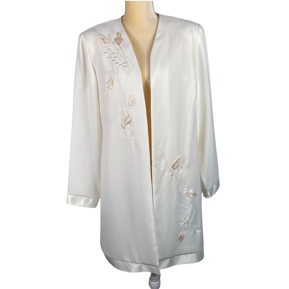 Joan Davis Jo-Hanna New York Embroidered Blazer Jacket Size 12
